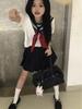 Upgraded White Japanese Sailor Suit: Classic Three-Piece Academy JK Uniform Set