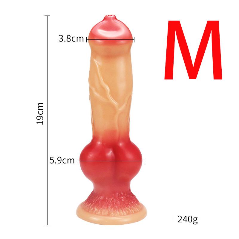 Huge Realistic Wolf Dog Knot Dildo Toy S/M/L/XL/XXL Soft Huge Animal Big Penis Sex Toys Anal Plugs Prostate Suckers Sex Shop