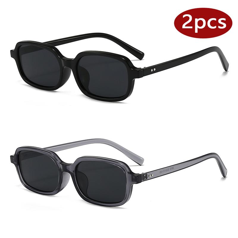 1pcs Women Small Frame Rectangle Sun Glasses Vintage Colorful Mirrored UV400 Retro Sunglasses for Travel