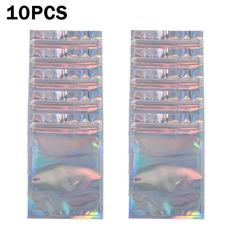 100Pcs Colorful Laser Packaging Self Sealing Bag Necklace Earrings Jewelry Packaging Bag Phone Case Yin Yang Laser Bag