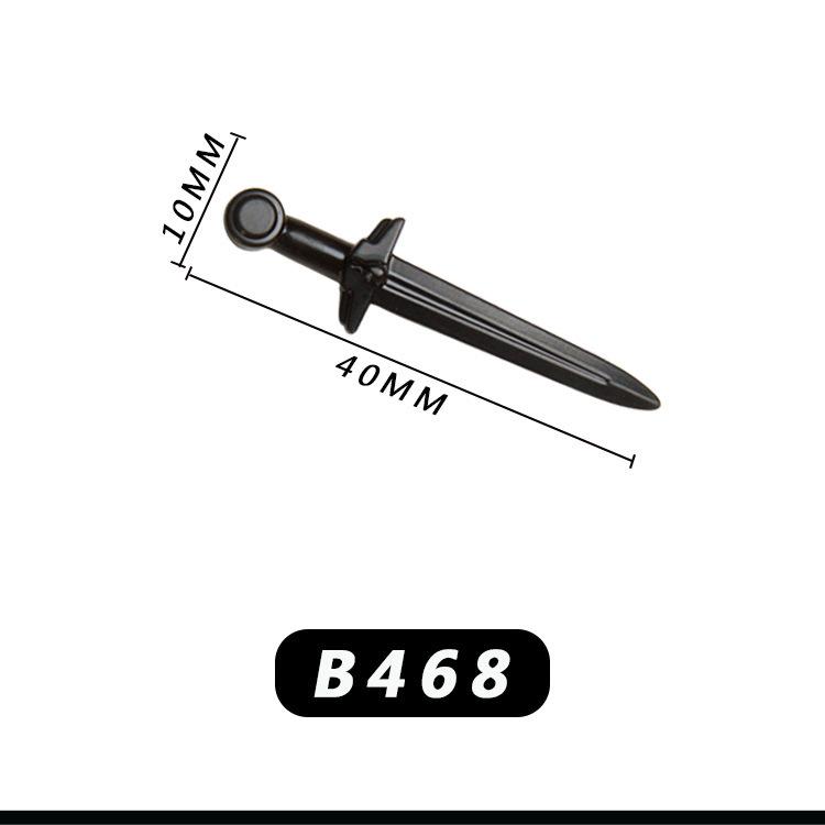 Medieval Knight Scene Minifigure: Fountain, Rapier, Compatible with LEGO Bricks