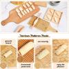 Gnocchi Pastas Tool Set with Wood Board and Ravioli Stamp Gnocchi Making Tool Perfect for Crafting Handmade Pastas