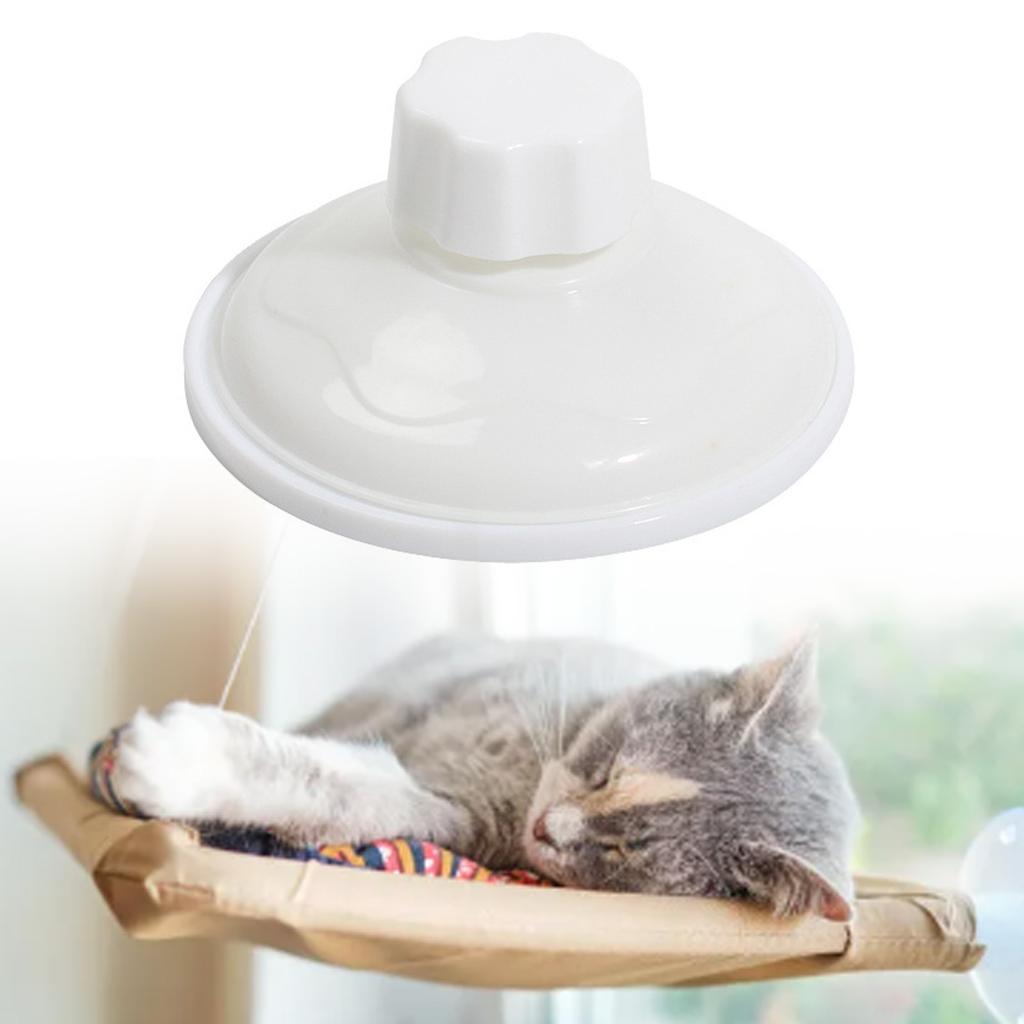 Cat Hammock Suction Cup 8.5cm White Plastic Vacuum Suction Cup with Screw for Window Glass Door