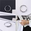 Bead Ring Fidget Rings Simple Steel Jewelry Style Beads Stainless Rotation Gift Copper Anti-stress Free