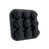 Ice Cube Tray 9 Cavity Silicone Rose Ice Ball Maker Easy Release Large Ice Cube Form For Cocktails