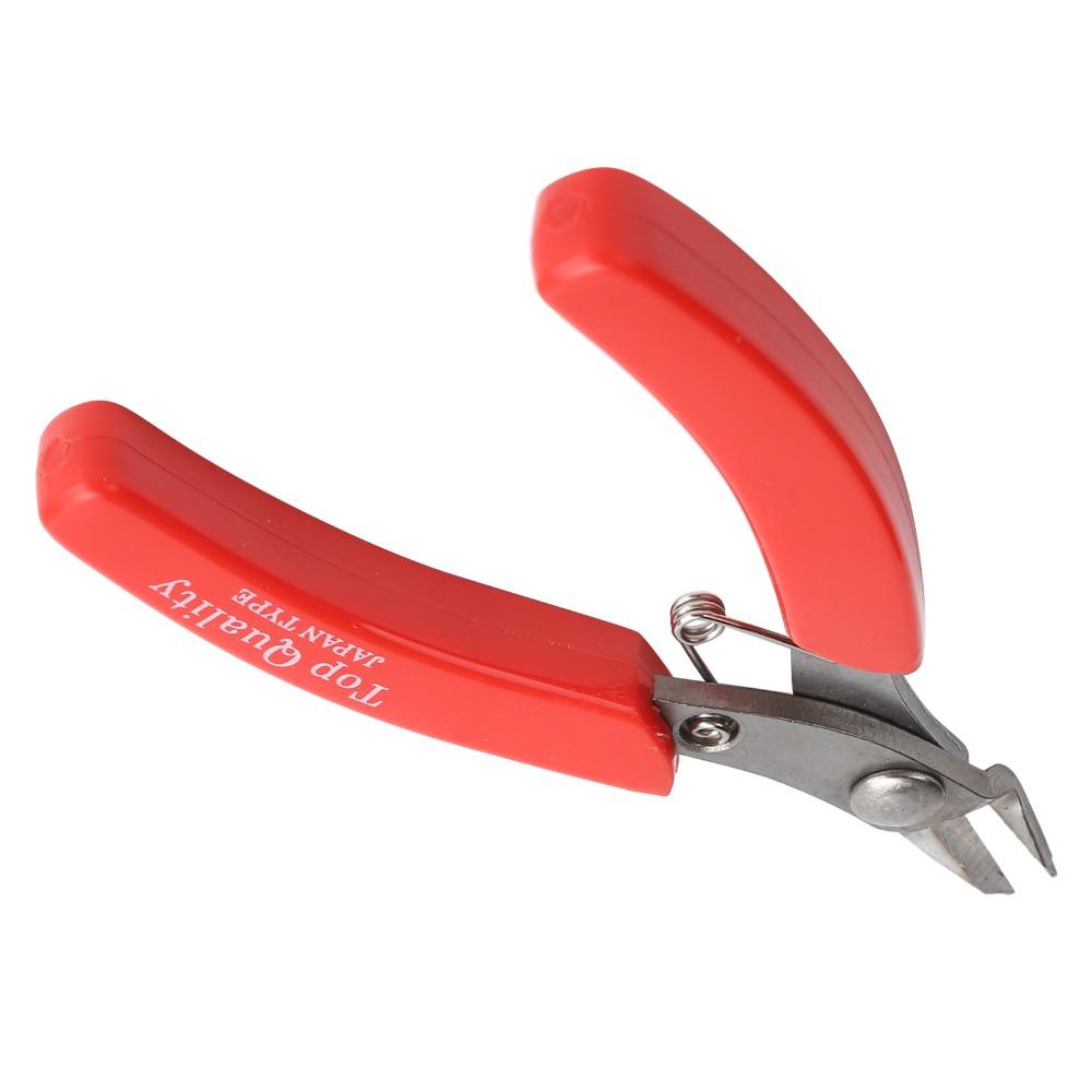 Red Handle Flush Cutter Stainless Steel Side Cutter Cutting Nippers  Hand-Made Jewelry