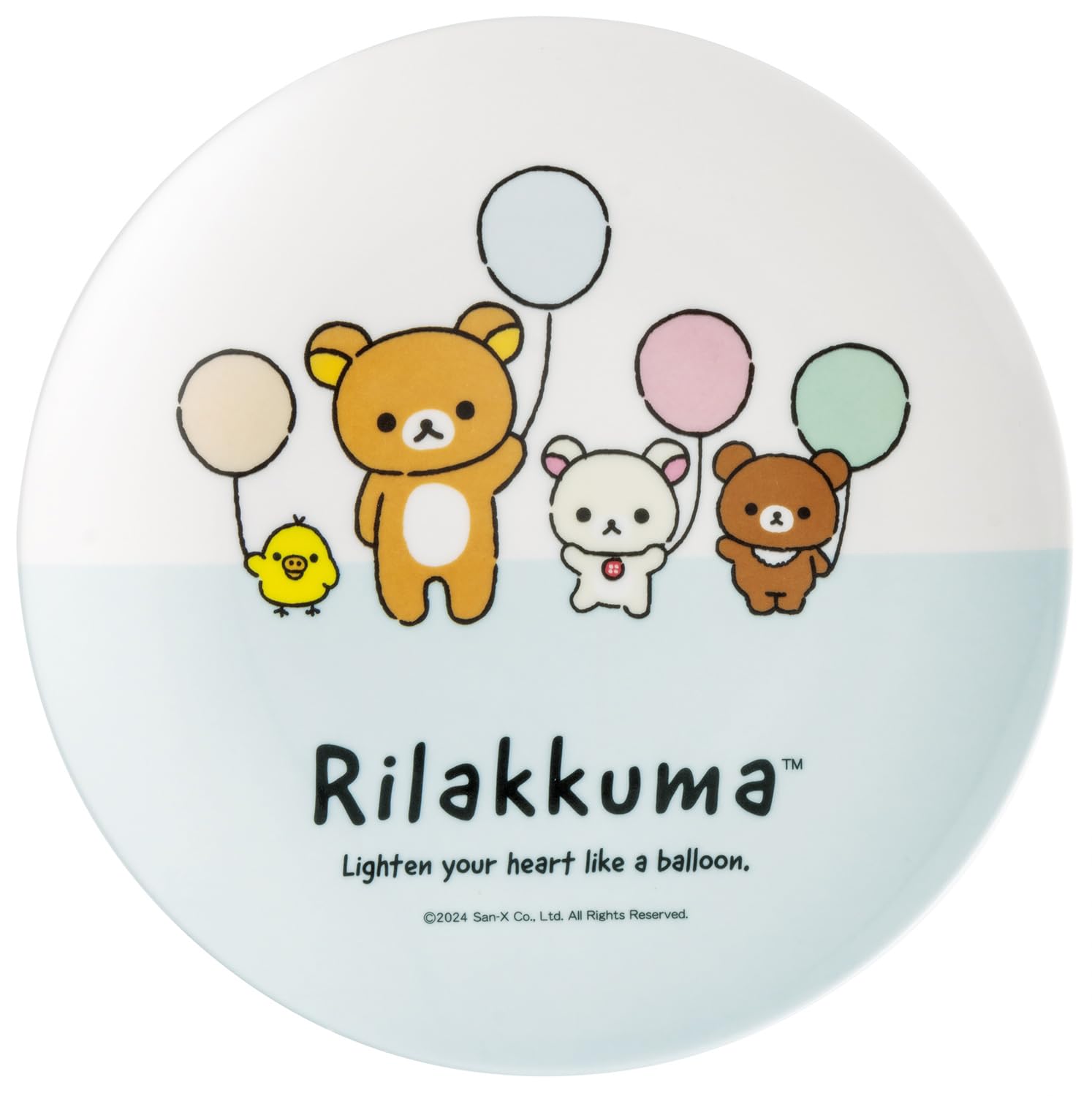 

Skater Thin Melamine Stylish Character Breakfast Fluffy MPL20P Plate, 20cm, Dish, Plate, Rilakkuma, Balloon-B,