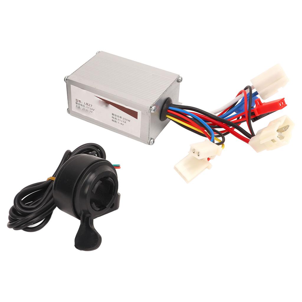 24V 250W Electric Bicycle Controller With Sensitive Speed Control Electric Thumb Throttle for