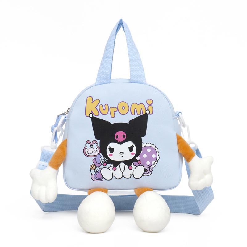 School Kid Kuromi Bag Cartoon Design Lightweight Nylon Material Outings Daily