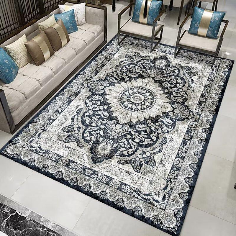 Living room carpet light luxury retro Turkish foreign trade Persian carpet Bohemian ethnic style 60x90Cm