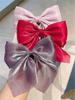 3 bows Duck Clip Girls hair accessories Elegant romantic bow clip non-slip gloss
