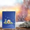 3D Snowy Gingerbread House Greeting Card Set for Christmas Decorations Creative 3D Surprise and Express Warm Wishes