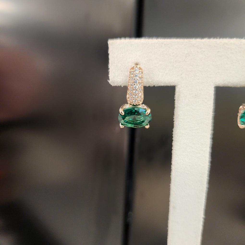 ARTRIA Ruby Tepa Round E Silver Needle Earrings JQNERIN0003RBF