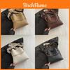 Pu Leather Small Bucket Bag For Women With Chain Details For Daily Use