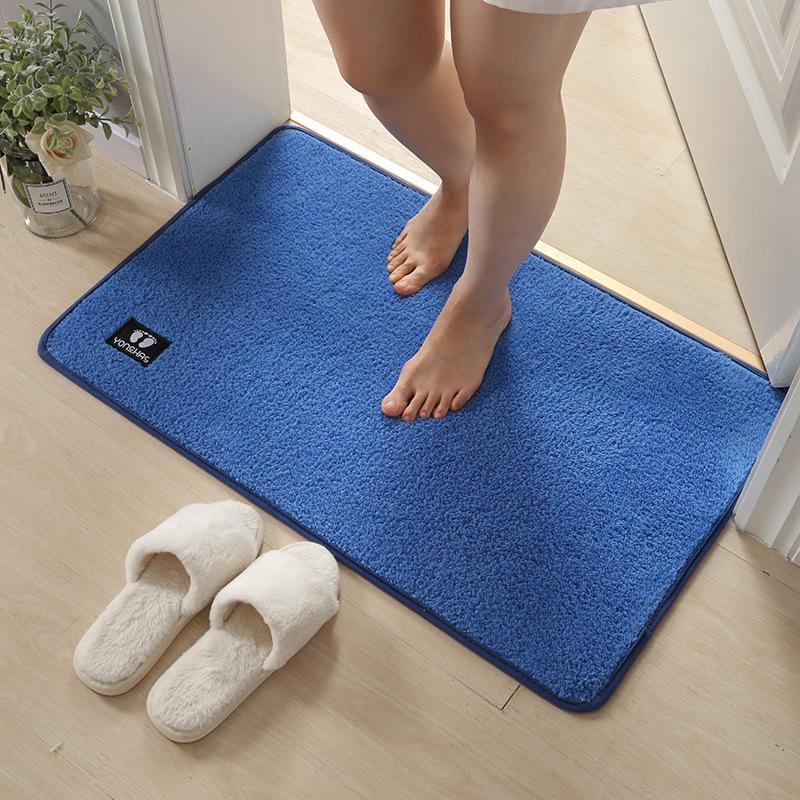 Home Bathroom Door Suction Door Mat Bathroom Entrance Foot Mat Kitchen Non-slip Mat Carpet Mat Toilet Floor Mat