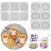 HY Extra Deep Resin Coaster Mold Large 6 Cavities Round Square Hexagon Shape Mold Epoxy Coaster Cup Mat Mold