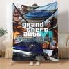 Gta Personalized Name Blanket Gift Customizable Blanket Soft Warm Cozy Perfect for Bedding Office Chair Picnics Bed All-Season Use