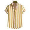 Camicia Casual da Uomo a Maniche Corte a Righe Primavera 2025