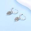 Original 925 Silver Hoop Earrings Crystal Love Heart Star Drop Earring Pendant Earings For Women Gift Luxury Jewelry