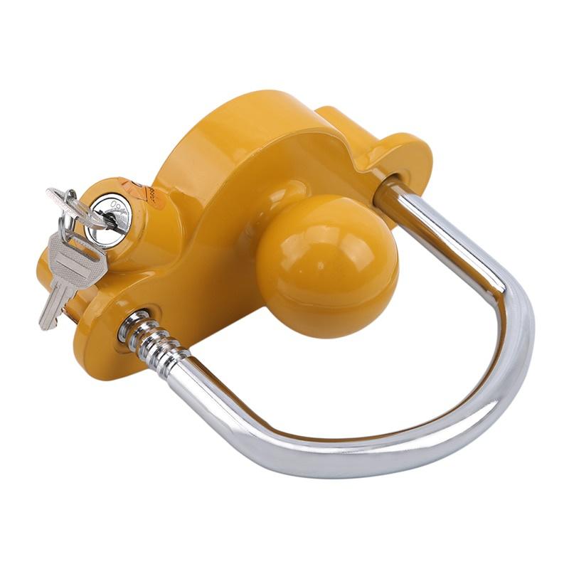 Universal Caravan Accessories Trailer Ball Coupler Trailer Lock Heavy-Duty Hook Anti-Theft Lock Heavy-Duty Hook Lock