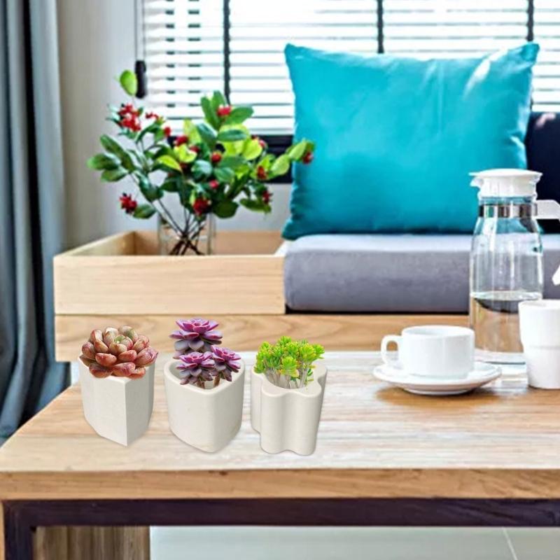 Creative Succulent Pen Holder Silicone Mould Individualized Flower Vase Silicone Moulds for Unique Home Tabletop Decors