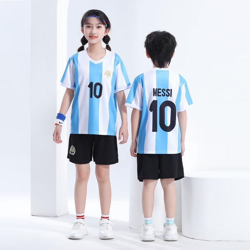 

New season children s football jersey set kindergarten primary and secondary school students jersey group buying number training jersey 20 yards (115-125cm)