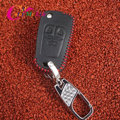 Leather Key Chain Car Key Cover Case for Chevrolet Cruze Trax Epica Malibu for OPEL VAUXHALL Astra H Insignia J Vectra C