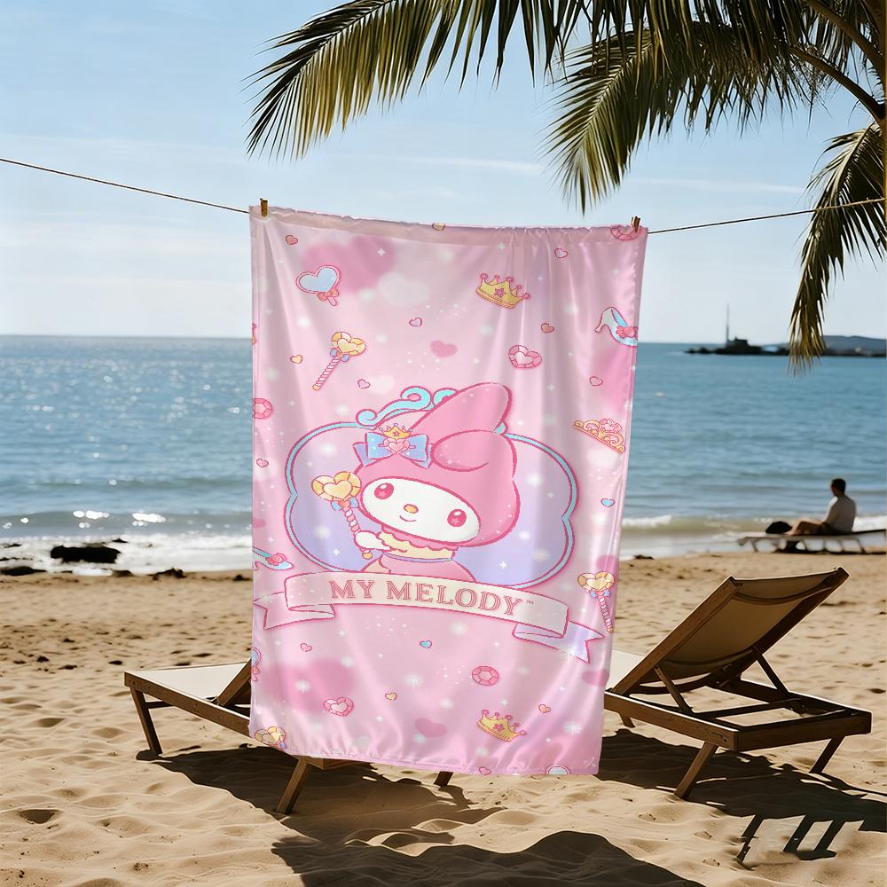 M-melody cute cartoon Towel Beach Quick Dry Soft Pool Towels Gift for Travel Gym Shower Camping sports
