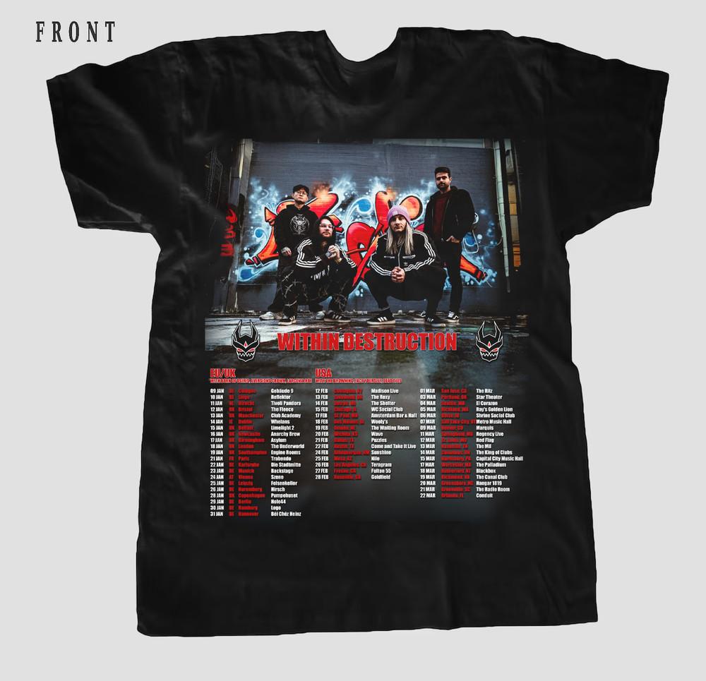 NEW Within Destruction Tour Gift For Fan Full Size S To 5XL Unisex T-shirt Go141 Unisex T-Shirt
