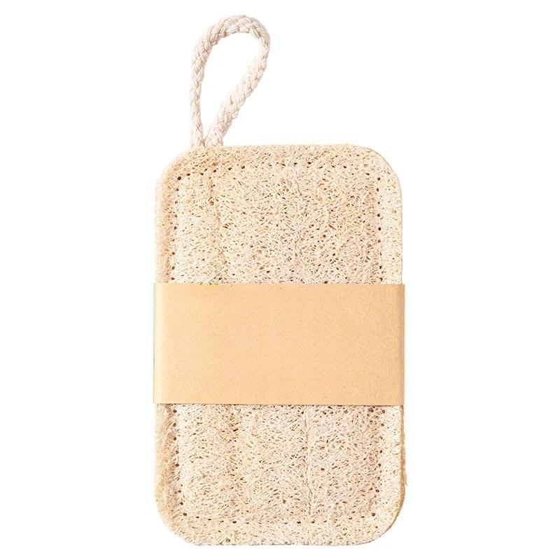6pz Spugne Esfolianti di Luffa Naturale - Spugna Delicata per il Corpo per Doccia e Bagno, Cuscinetti Detergenti in Fibra di Bambù