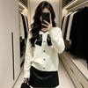 Cartoon Sheep & Dog Jacquard Knit Sweater for Women - Sweet, Soft, Age-Reducing Design with Round Neck and Long Sleeves.