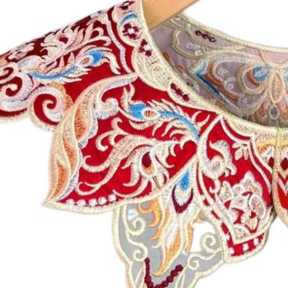 Elegant False Collar Embroidery Design Detachable Collar Unique Lace Shawl Hanfu Outfit