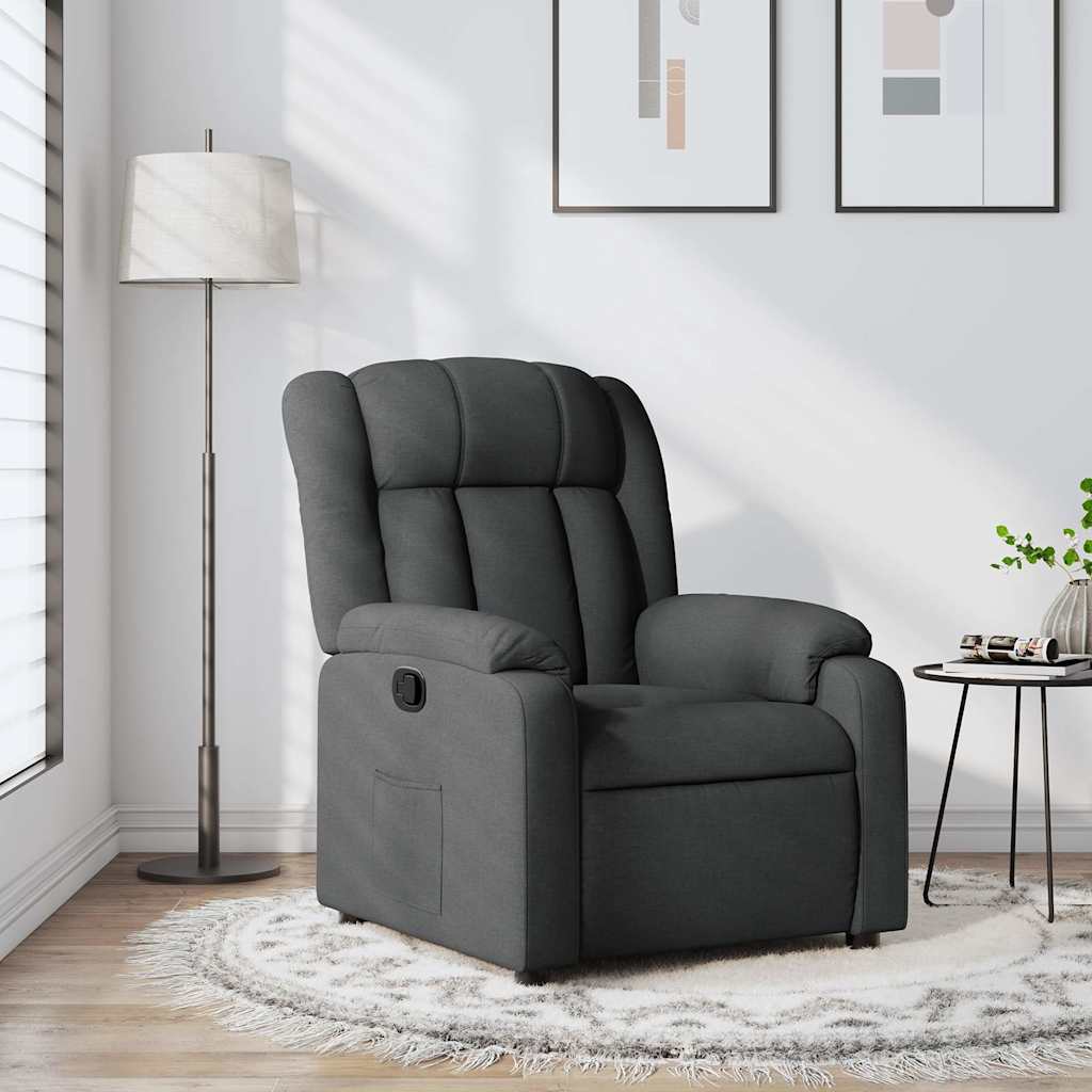 Vidaxl Schlafsofa, Dunkelgrau, Stoffbezogen