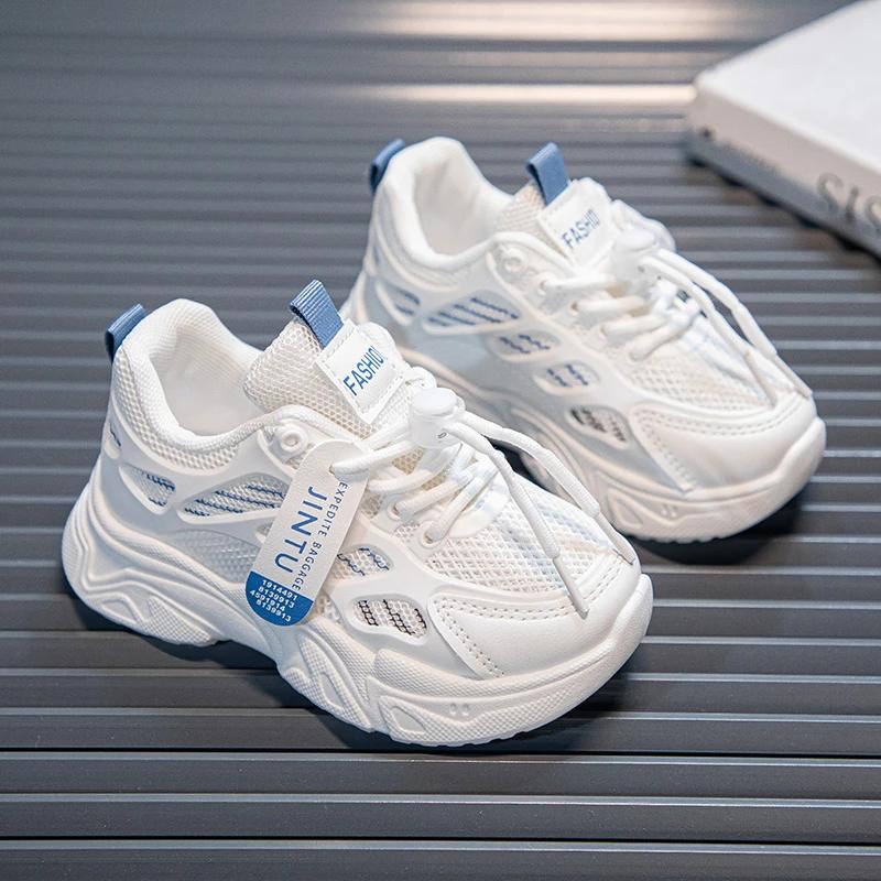 Spring New Style Fashionable Comfortable And Casual Soft-Soled Mesh Wear-Resistant Non-Slip And Breathable Sports Child Shoes