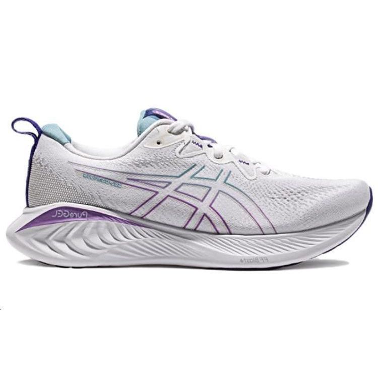 Asics Tênis Gel Cumulus 25 Branco Cinza Azul Feminino 1012B441-103
