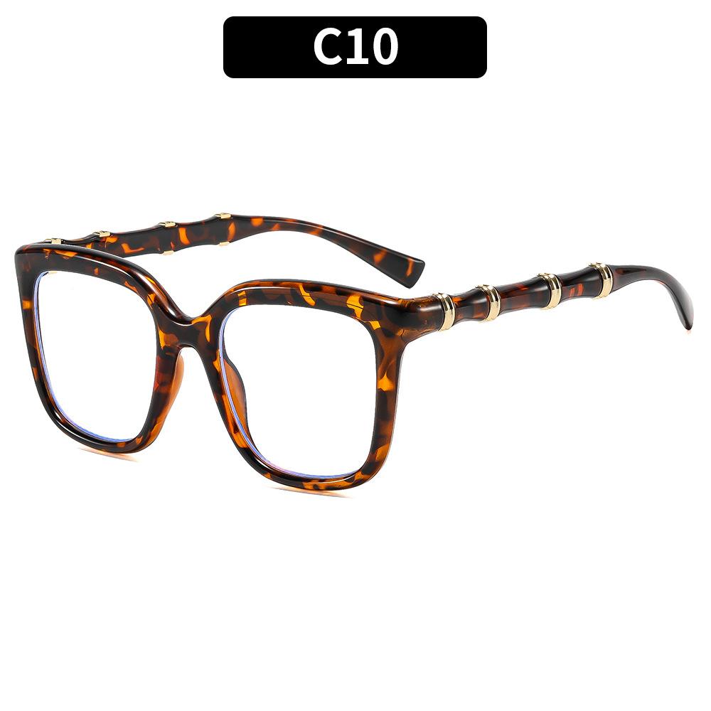 European and American retro fashion big frame bamboo legs street shot sunglasses travel outdoor sunscreen vacation cycling sunglasses