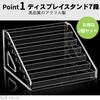 FALOFALO 7-Tier Figure Display Stand Set of 2 Acrylic Clear Cases Hina Shelf Cosmetics Exhibition Storage