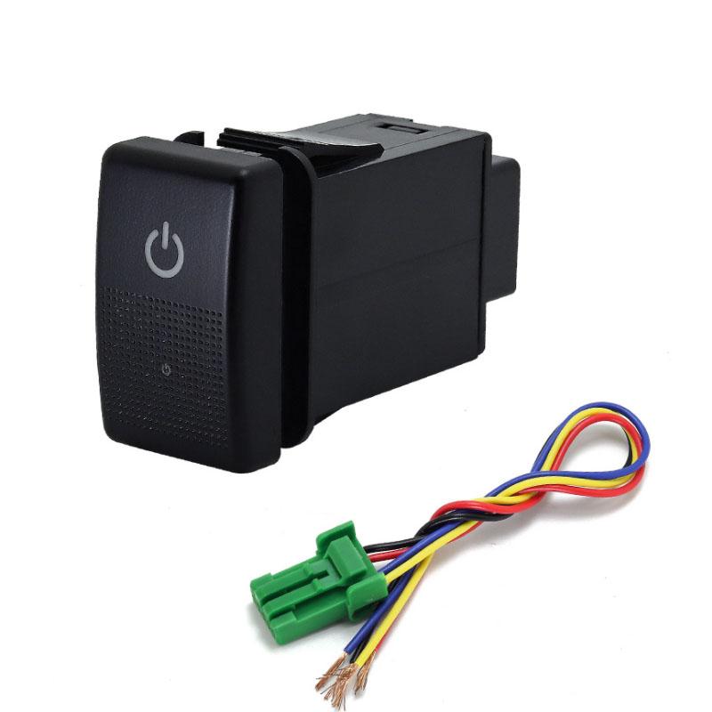 1PC music Radar Parking Sensor speaker Recorder Monitor Front Fog Light Spotlight Switch Button For Great Wall Haval