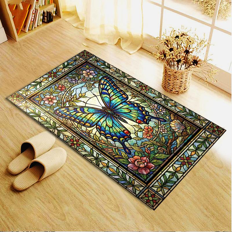 2025 New Butterfly Decoration Carpet Rug for Living Room Bedroom Home Sofa Decoration,Kids play Non-slip Floor Mat34