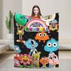 The Amazing World Of Gumballs Blanket  Picnic Flannel Throw Blanket For Couch Bed Warm Soft Design Quality Bedspread Gift Idea