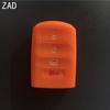 ZAD silicone rubber car key case cover shell skin holder protector for KIA Cadenza New K7 2013 2014 2015 2016 4 buttons key set
