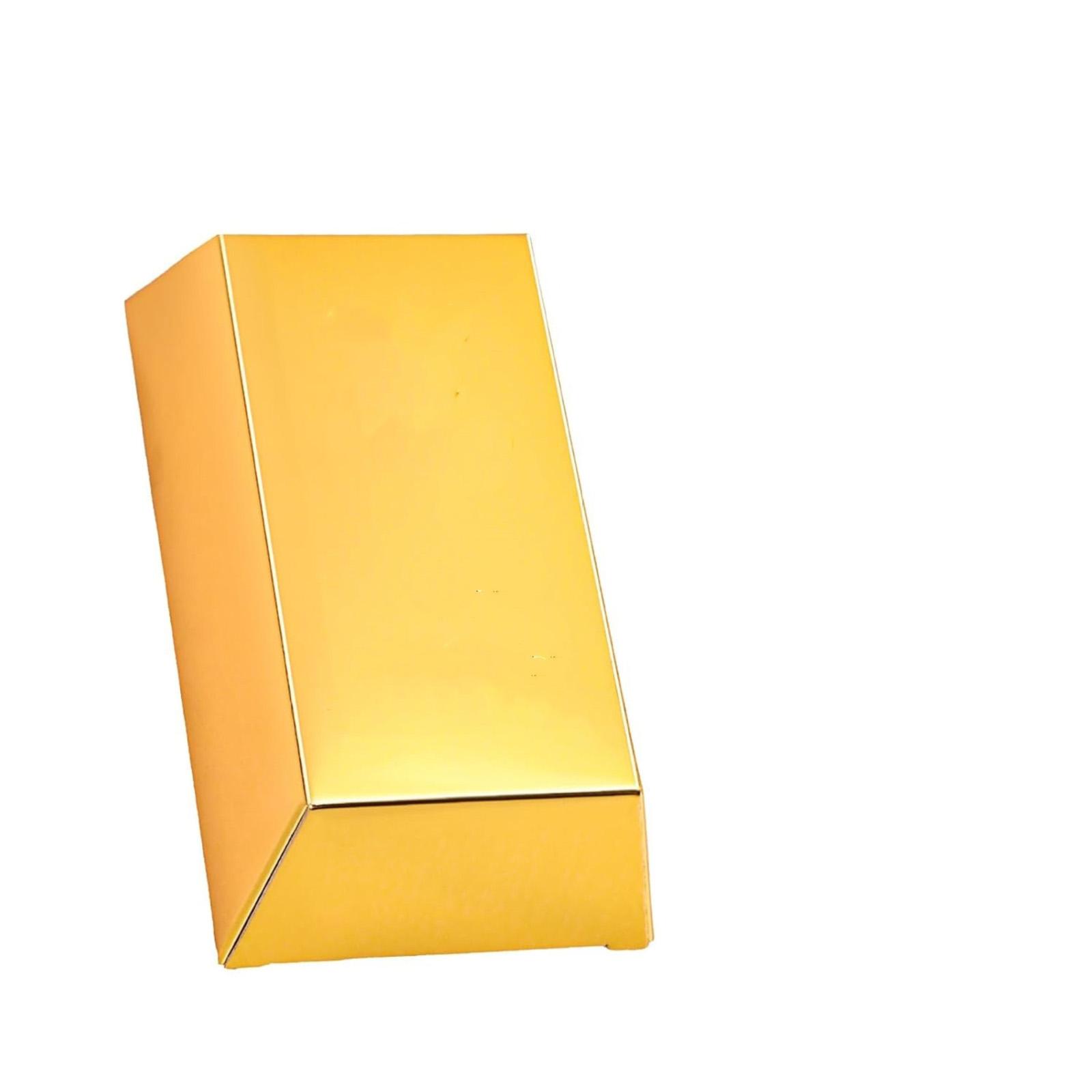 

Конфетница в виде золотого слитка - Роскошный подарочный набор шоколада с многоразовым металлическим контейнером для хранения для праздников и корпоративных мероприятий One Size