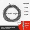 1/1.5/2.5/3.5/5 Meter Home Drain Cleaner 10mm Dia Pipe Spring Anti-Rust Sewer Sink Basin Pipeline Clogged Remover Cleaning Tool