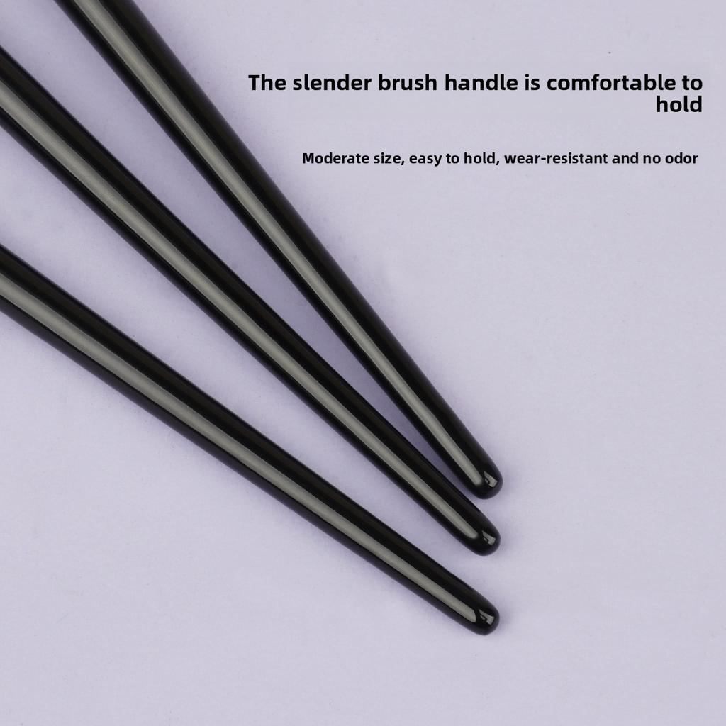 3 Elbows, Eyeliner Brush, Fine Oblique Head, Blade Brush, Eye Detail Brush, Ultra-thin Eyebrow Brush, Beauty Tool.