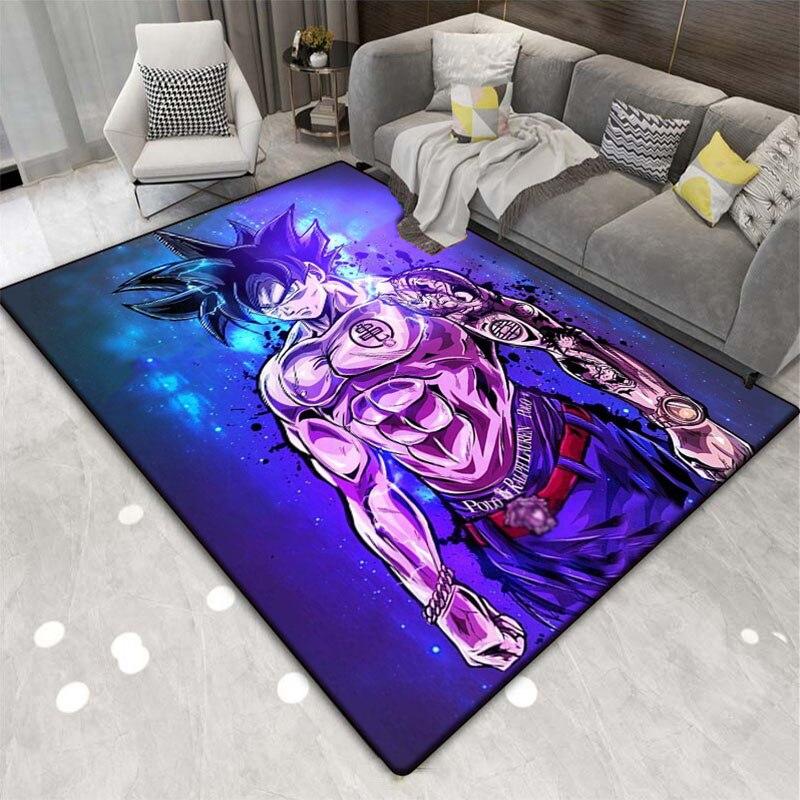 Multi Functional Cartoon Flannel Soft Home Living Room Japanese Cartoon Game Bathroom Kitchen Doormat Anti-skid Carpet.
