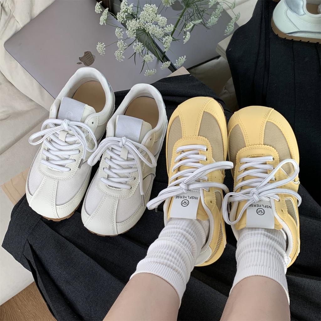 Fashion Breathable Shoes Female Footwear Casual Sneaker All-Match 2025 Fashion Women's Tennis New Dress Retro Small Summer Modis Lace-Up