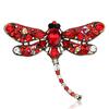 Kristall Vintage Libellen Broschen für Damen Große Insekten Tier Broschen Pin Mode Kleid Mantel Accessoires Süßer Schmuck