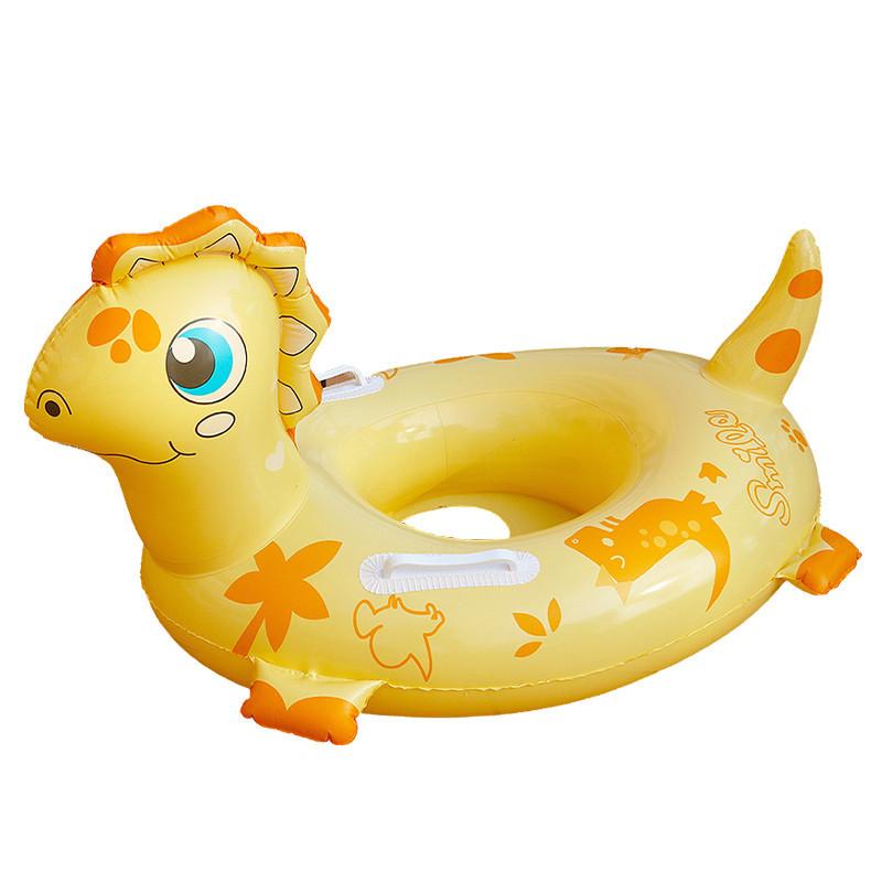 Children's Thickened Inflatable Dinosaur Seat Ring For Swimming Eco-friendly Pvc Material