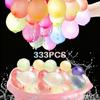 111/333Pcs Rapid Fill Multicolor Water Balloons Self-Sealing Water Balloons for Summer Outdoor Water Fights Beach Pool Party Toy