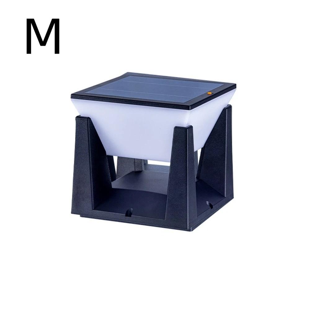 Waterproof Solar Powered Column Lights Efficient Atmosphere Solar Post Lights 3 Lighting Modes Outdoor Pillar Lamp Garden